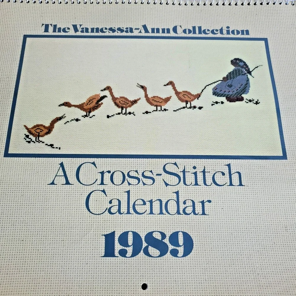 Vanessa Aunt Collection Vintage Calendar 1989 wtih Patterns misc lot of 4